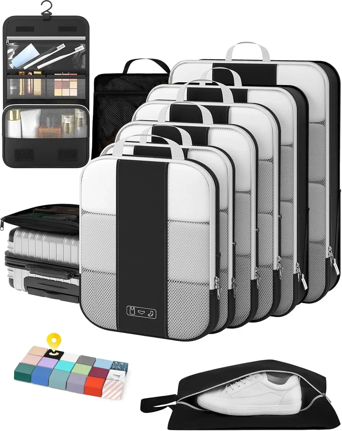 10 Set Compression Packing Cubes for Travel Essentials
